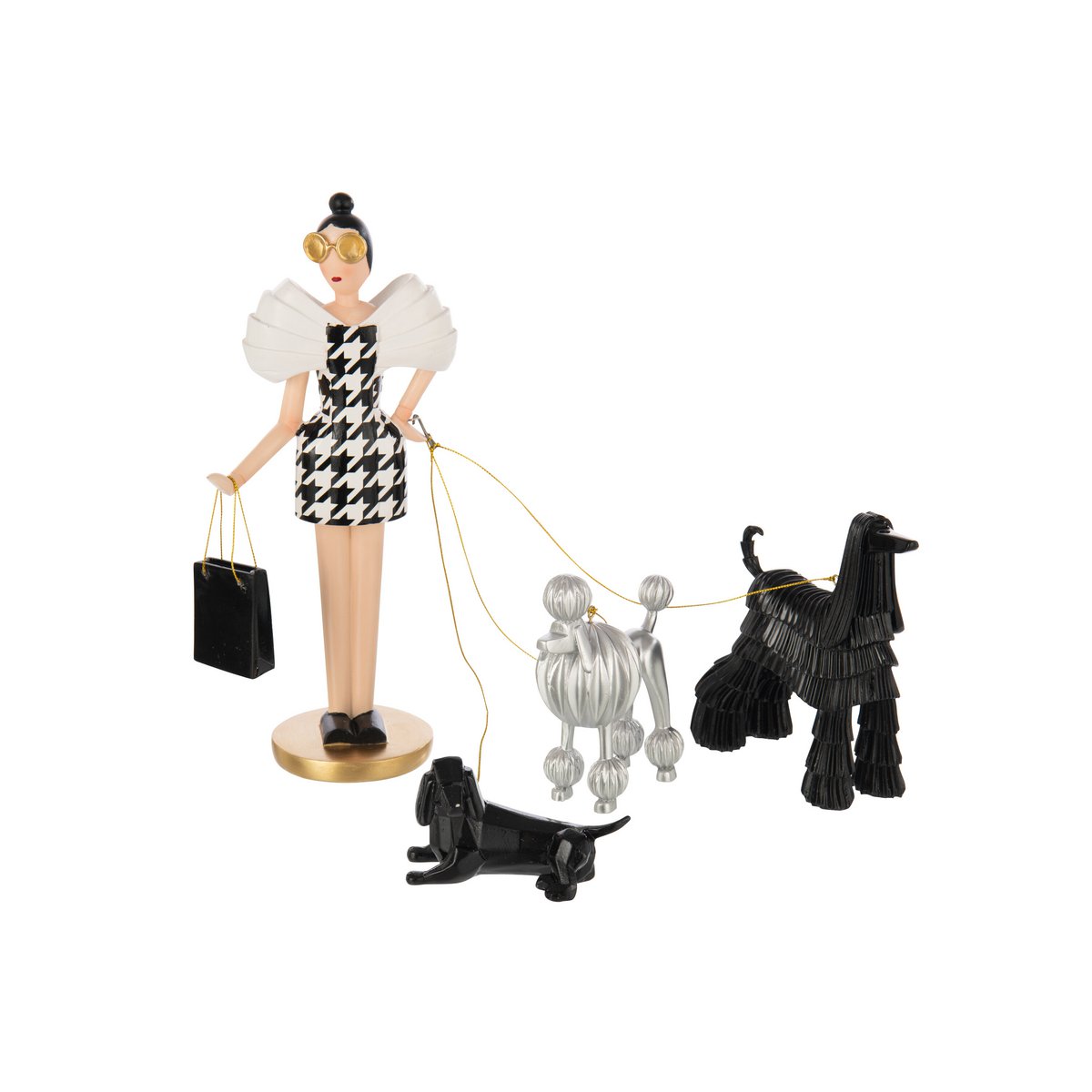 J-Line Dame + Hunde Pied-de-Poulle Lime Multi-Farb
