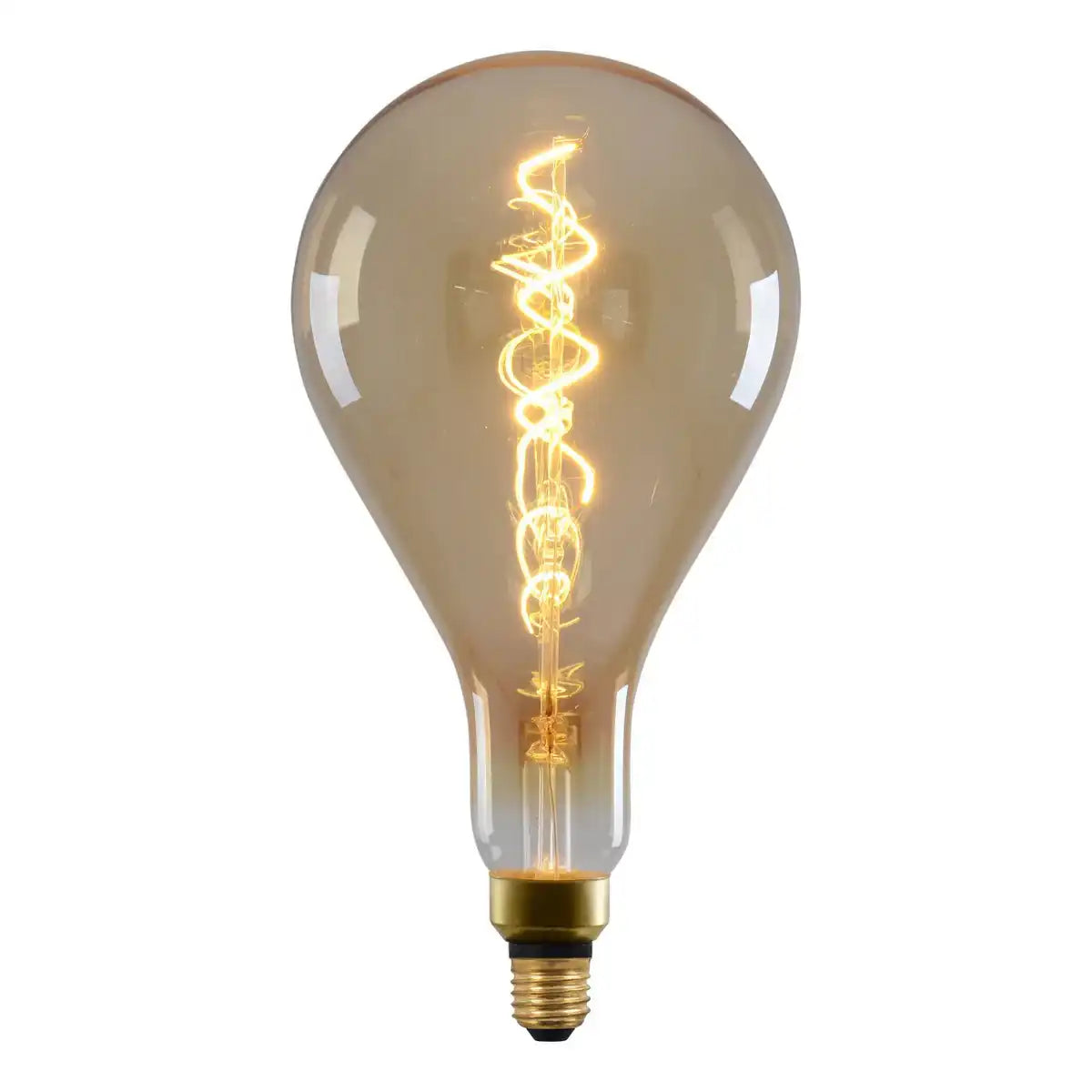 LED Leuchtmittel "DILLY MAX", 5 Watt, Glühbirne aus Metall und Glas, warmweiß, E27-Fassung LED, dekorative LED Lampe ca. 29 cm hoch