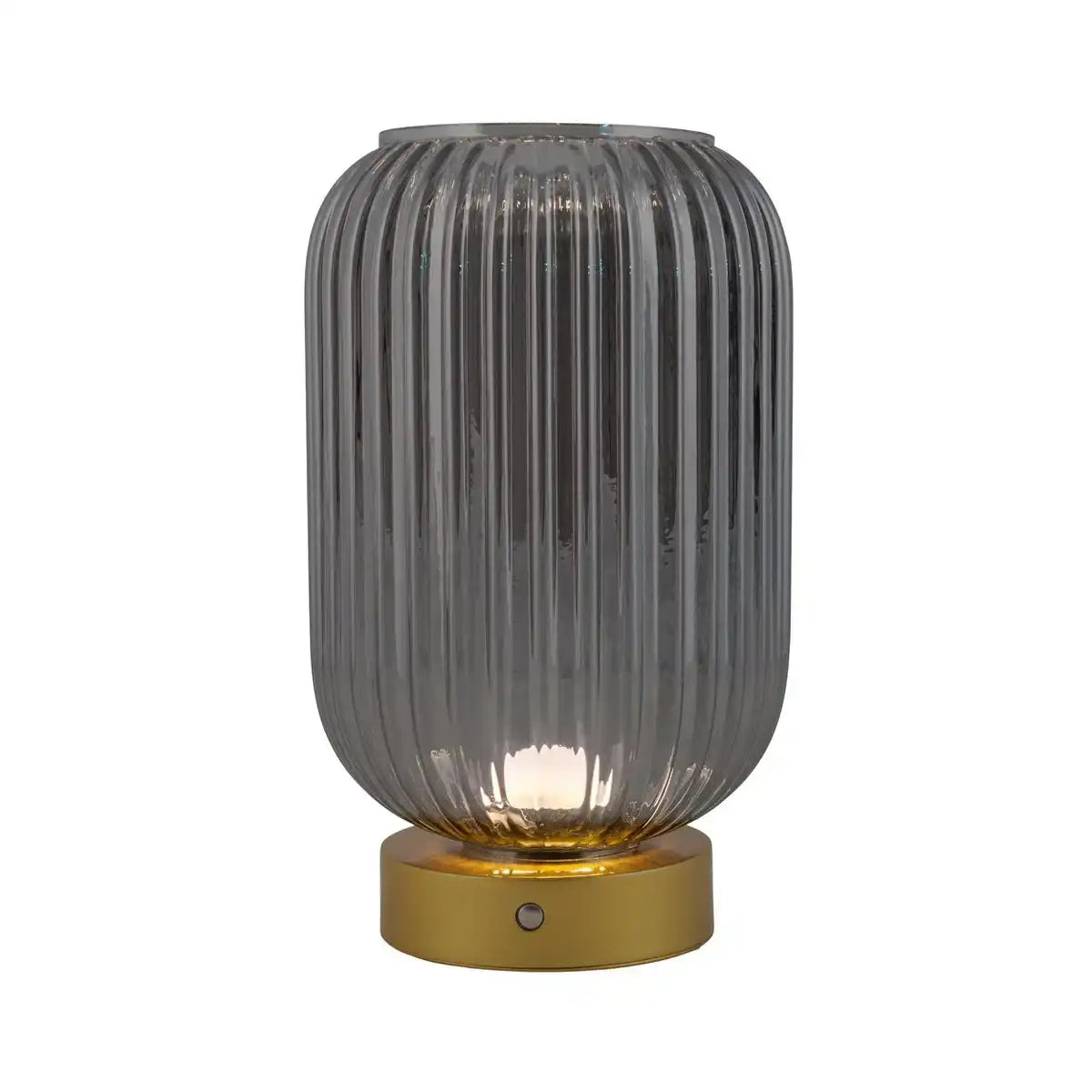 Akkutischleuchte "LUISE" Gold, Klassik, Gold, mit integrierter LED, warmweiß