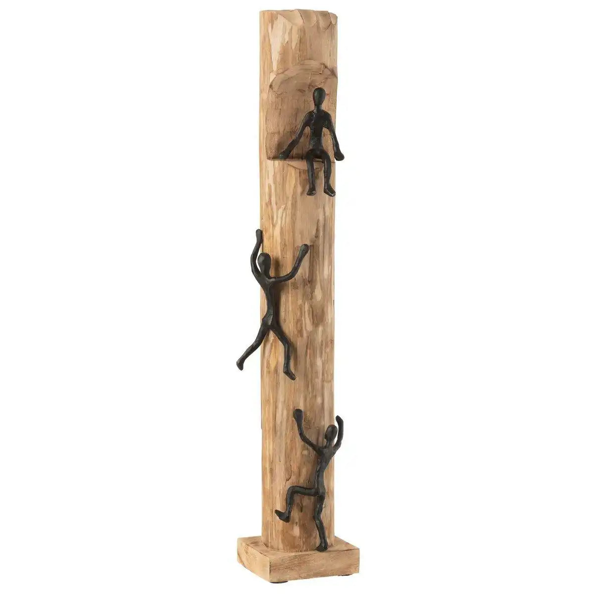 Dekofiguren Klettern Mangoholz Skulptur - HomeDesign Knaus
