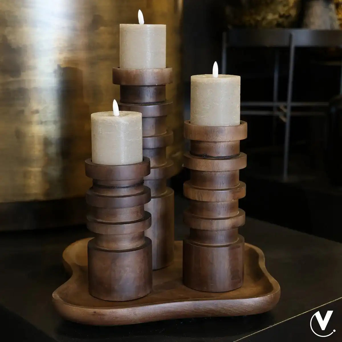 Dekoratives Holztablett – natürlich, modern, vielseitig - HomeDesign Knaus