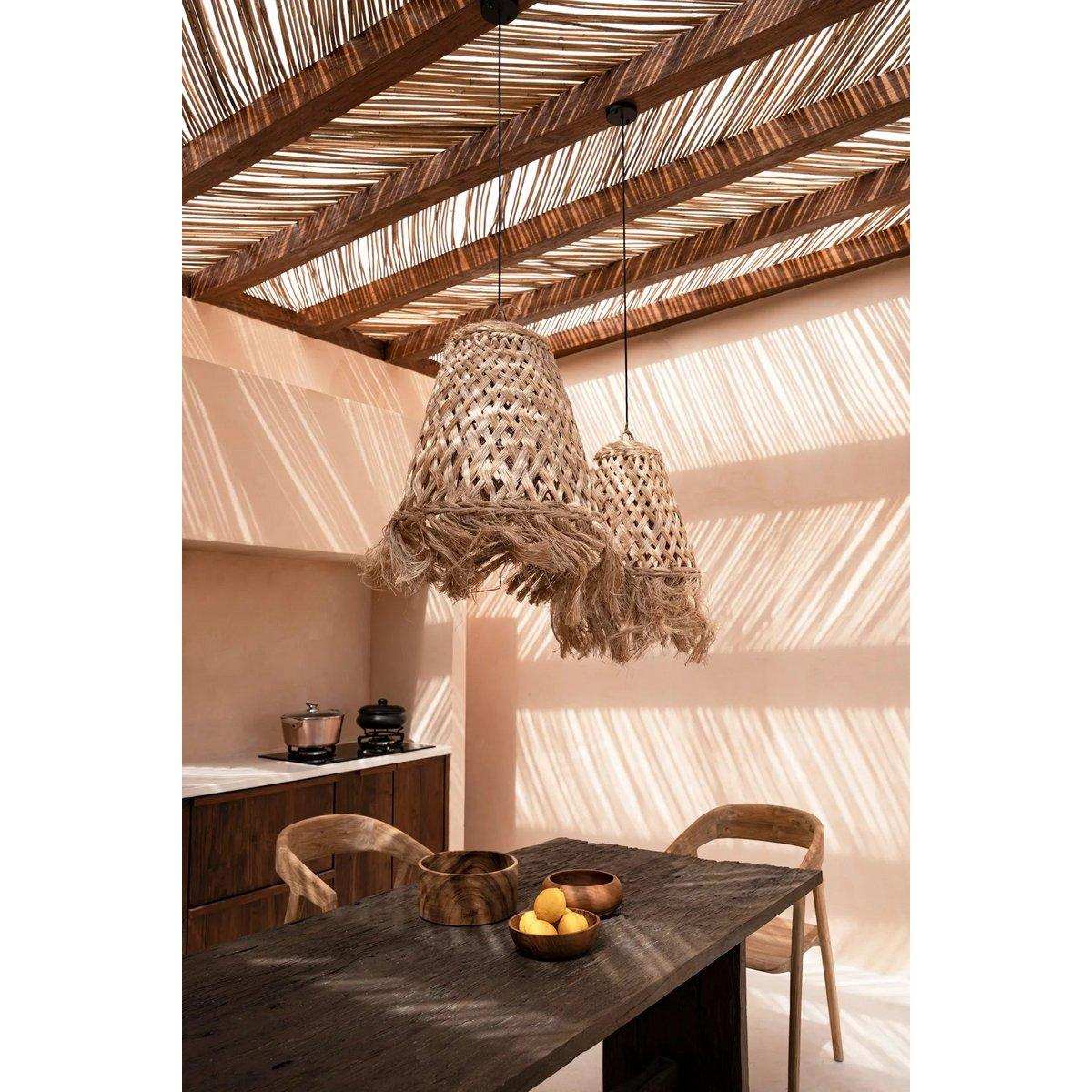 Der Abaca-Quallen-Anhänger – Natur – M - HomeDesign Knaus