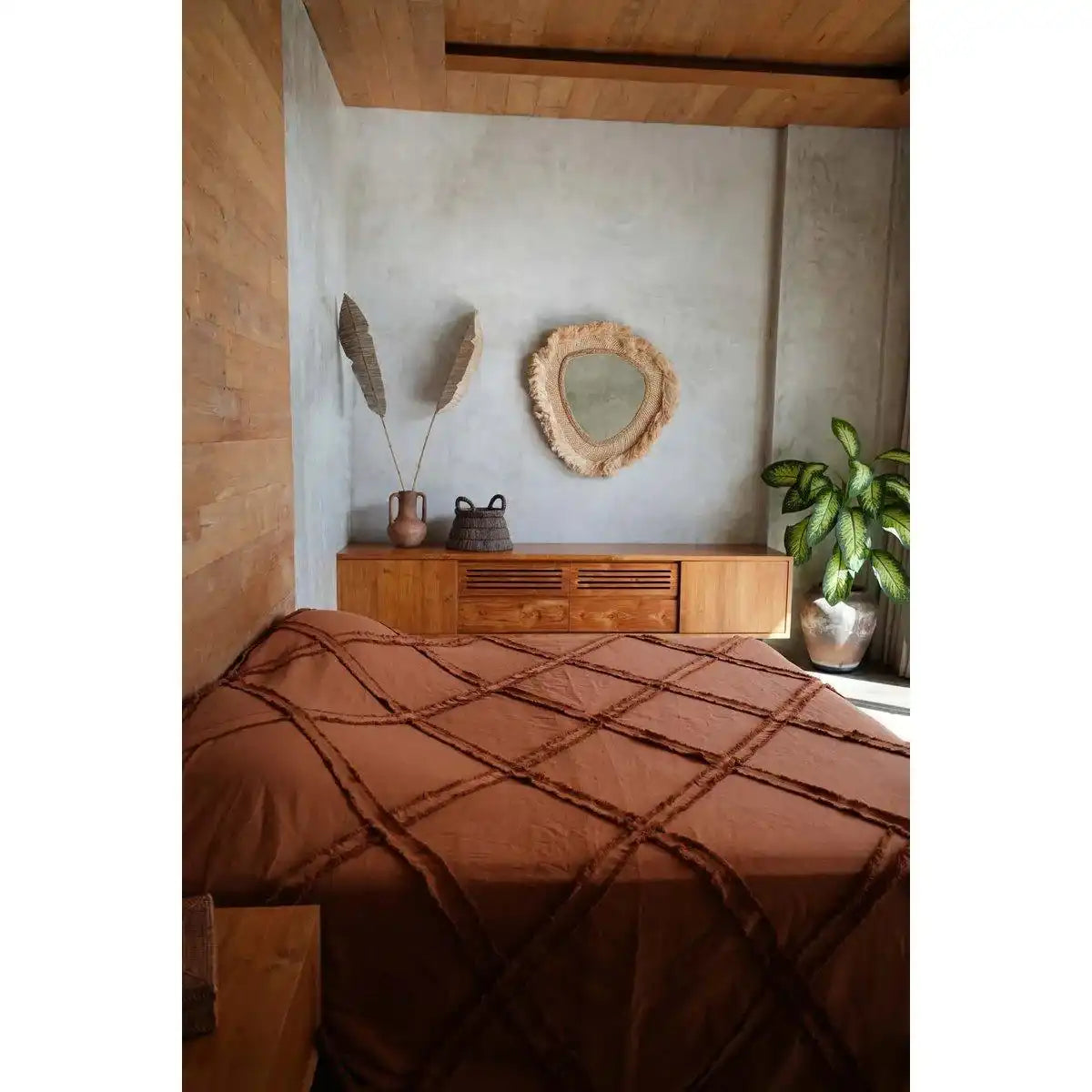 Der Berber-Bettüberwurf – Terrakotta - HomeDesign Knaus