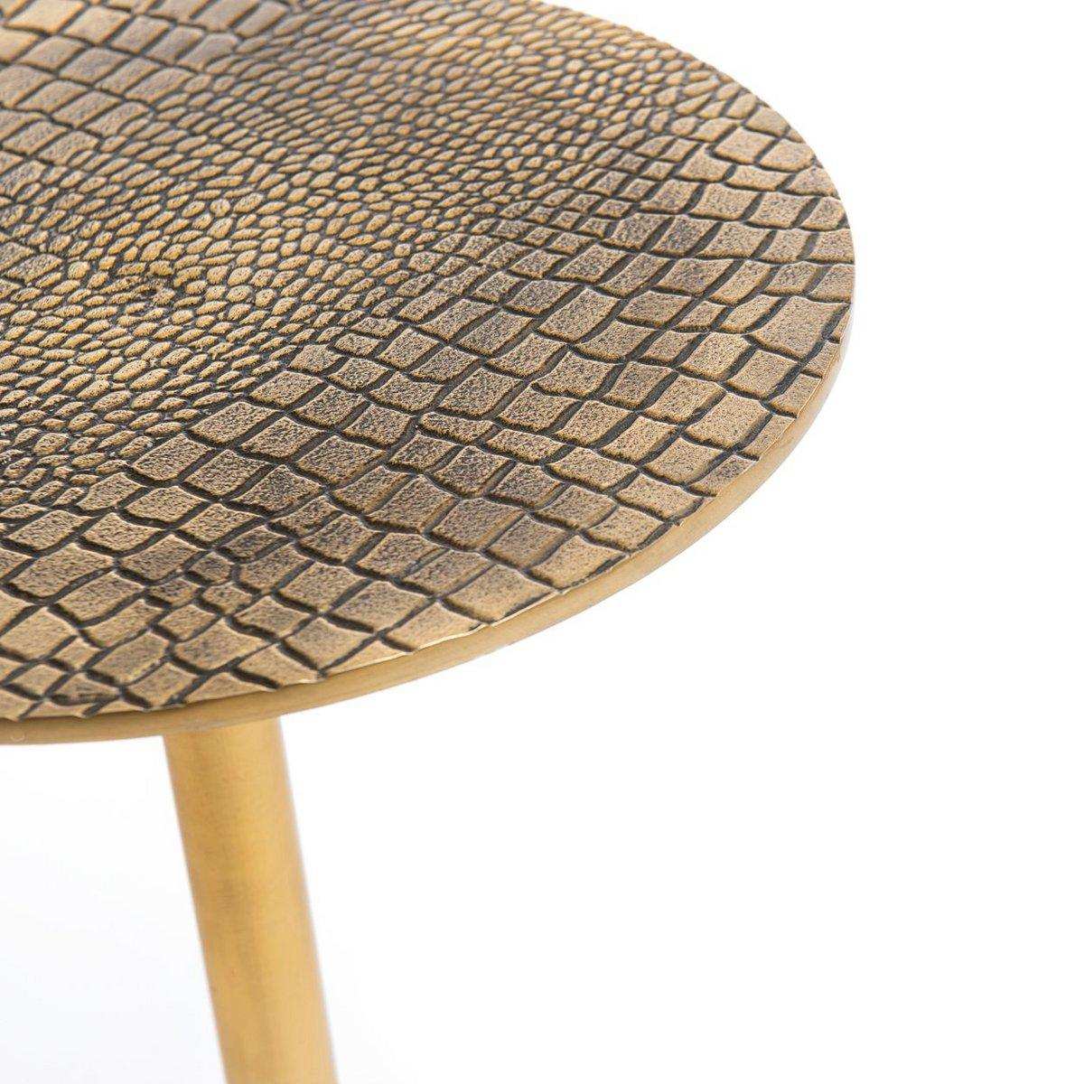 Der Croco Beistelltisch – Messing - HomeDesign Knaus