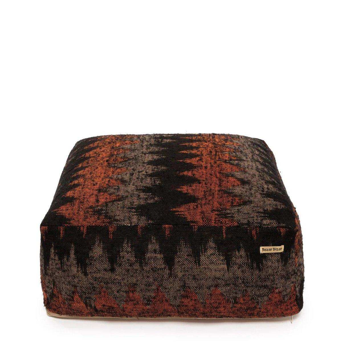 Der Oh My Gee Pouffe – Schwarz Orange - HomeDesign Knaus