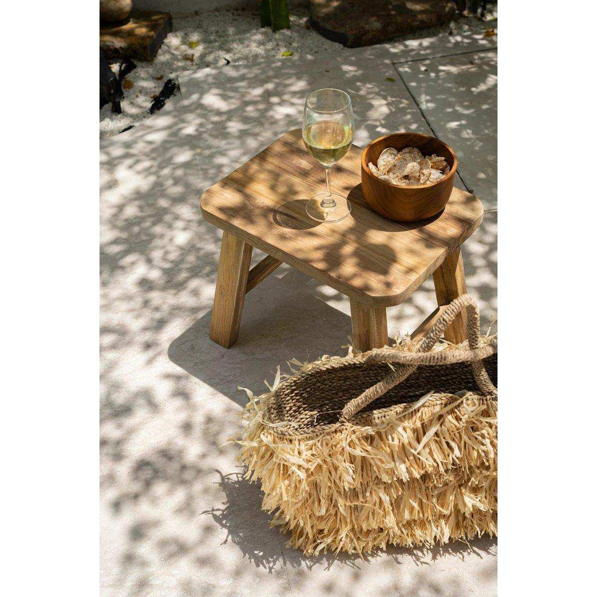 Der Quincy Hocker – Natur - HomeDesign Knaus