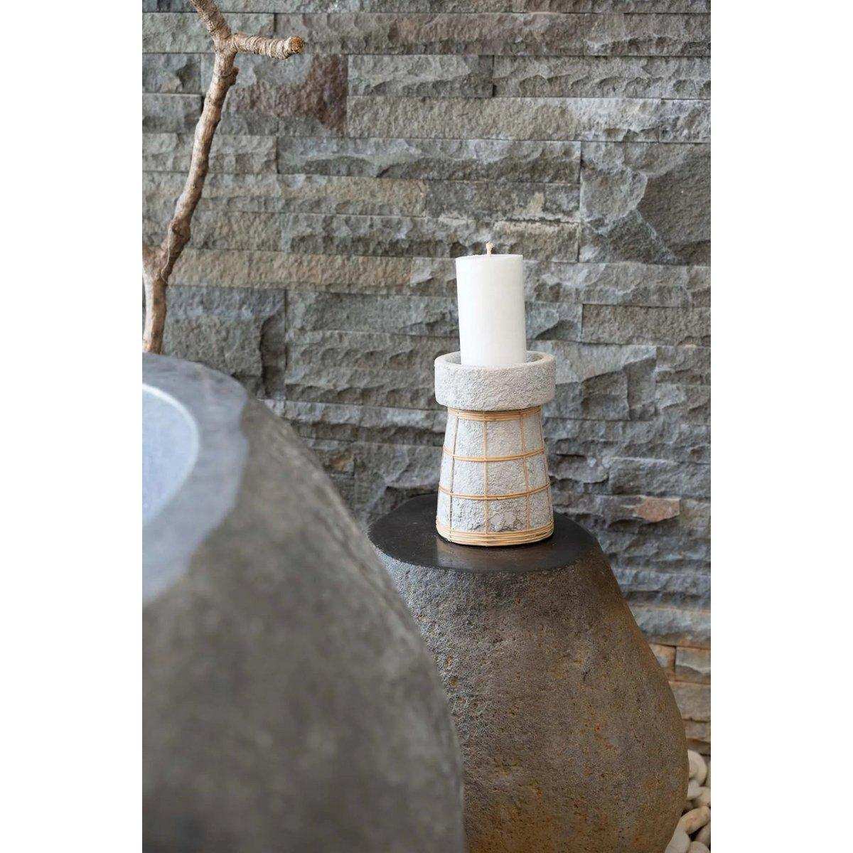 Der Serene Kerzenhalter – Beton Natur – L - HomeDesign Knaus
