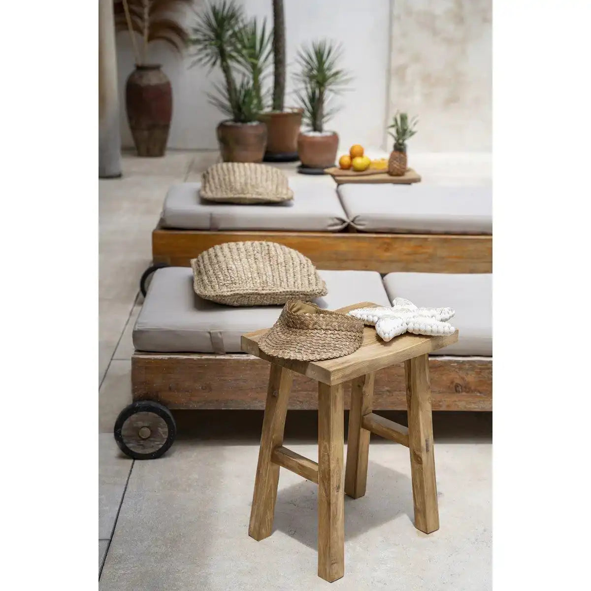 Der Silla-Hocker – Natur - HomeDesign Knaus