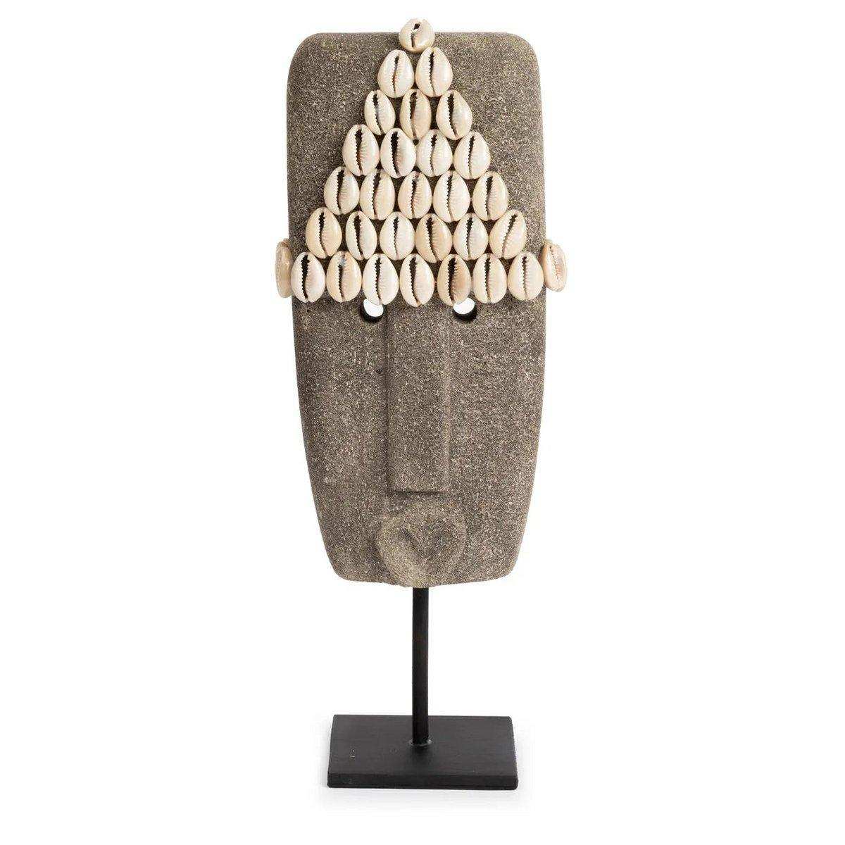 Der Sumba Sandstein aus Stein Skulptur Figur Muschel - HomeDesign Knaus