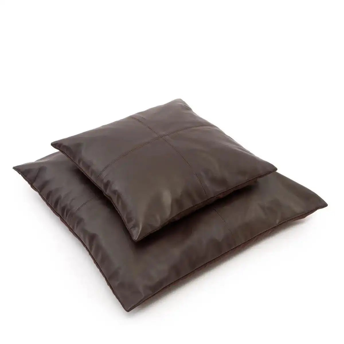 Der vierteilige Lederkissenbezug – Choco – 40 x 40 - HomeDesign Knaus