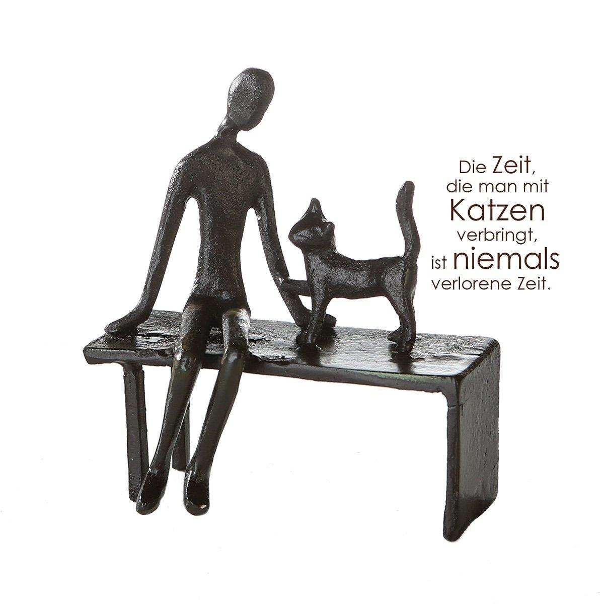 Design Skulp."Zuwendung"brüniert H.12cm - HomeDesign Knaus