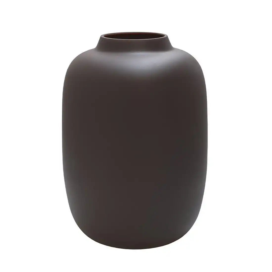 Designer Blumenvase Glasvase Grau Matt Vase Handarbeit - HomeDesign Knaus