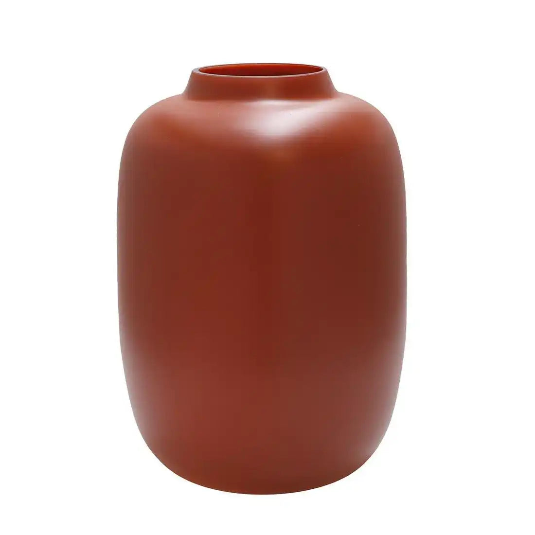 Designer Blumenvase Glasvase Matt Rost Vase Handarbeit - HomeDesign Knaus