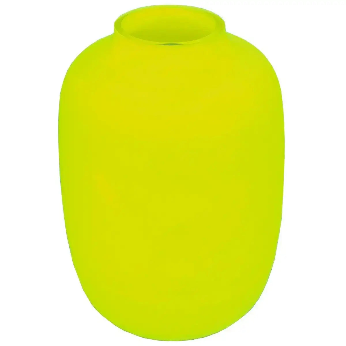 Designer Blumenvase Glasvase Neongelb Gelb 35cm - HomeDesign Knaus