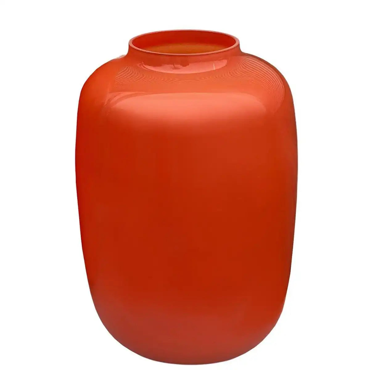 Designer Blumenvase Glasvase Orange Spiegel - HomeDesign Knaus