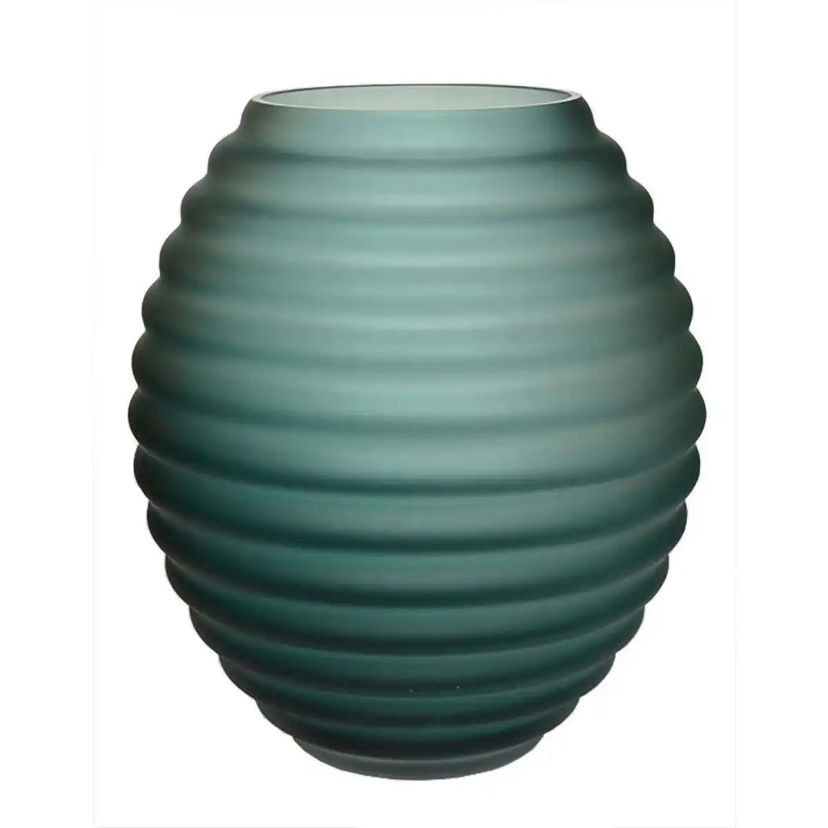 Designer Blumenvase Vase Satin Glasvase Grün Lila - HomeDesign Knaus