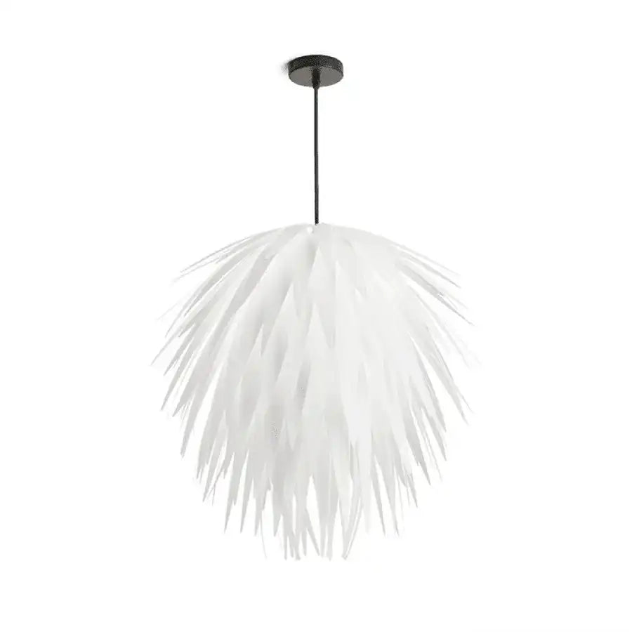 Designer CLANK Pendelleuchte Hängeleuchte weiße PVC schwarz 15W - HomeDesign Knaus