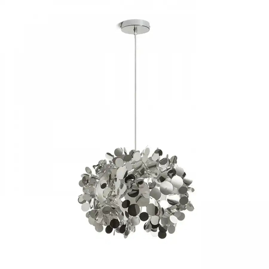 Designer CONFETTI Pendelleuchte Hängeleuchte Chromfolie 28W - HomeDesign Knaus
