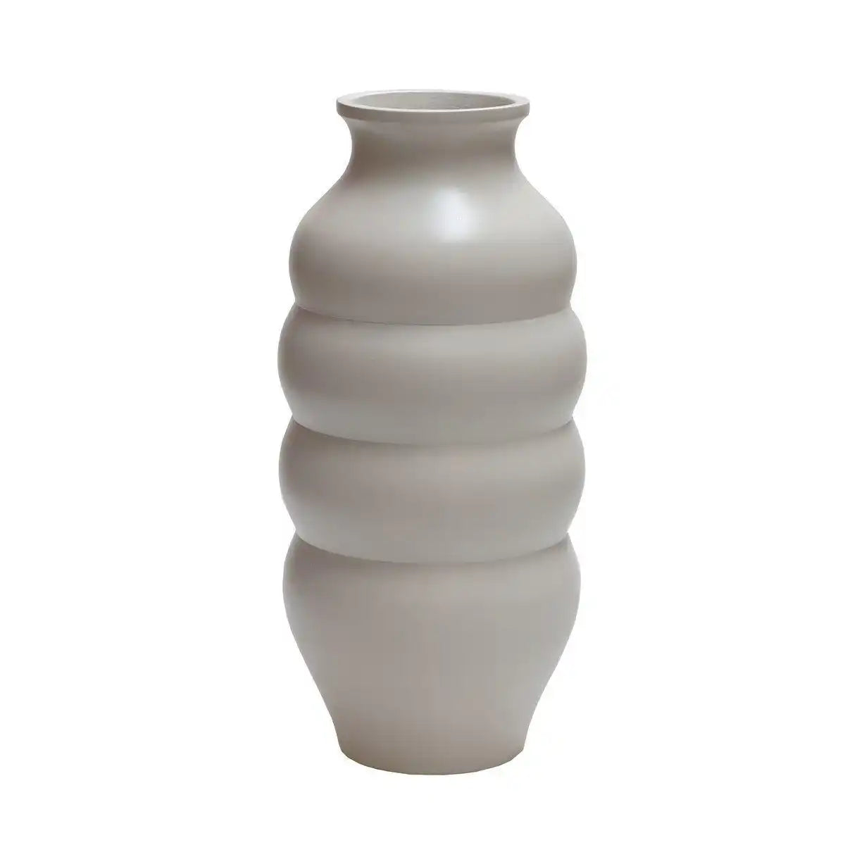 Designer Stahl Blumenvase Carmen Elfenbein Vase Handarbeit - HomeDesign Knaus