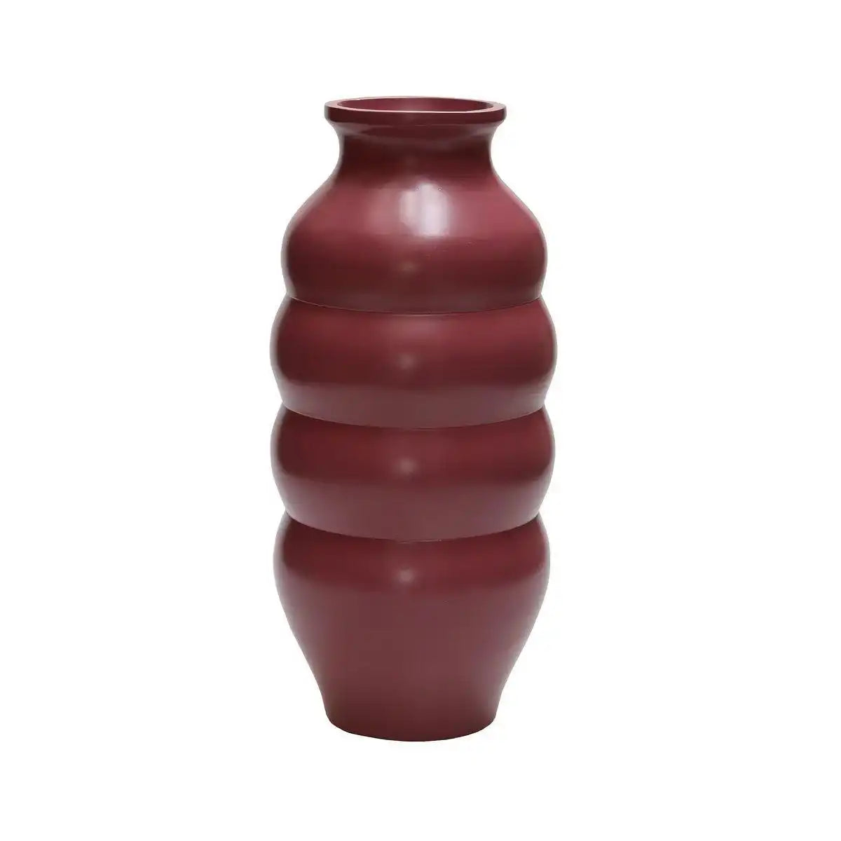 Designer Stahl Blumenvase Carmen Lila Vase Handarbeit - HomeDesign Knaus