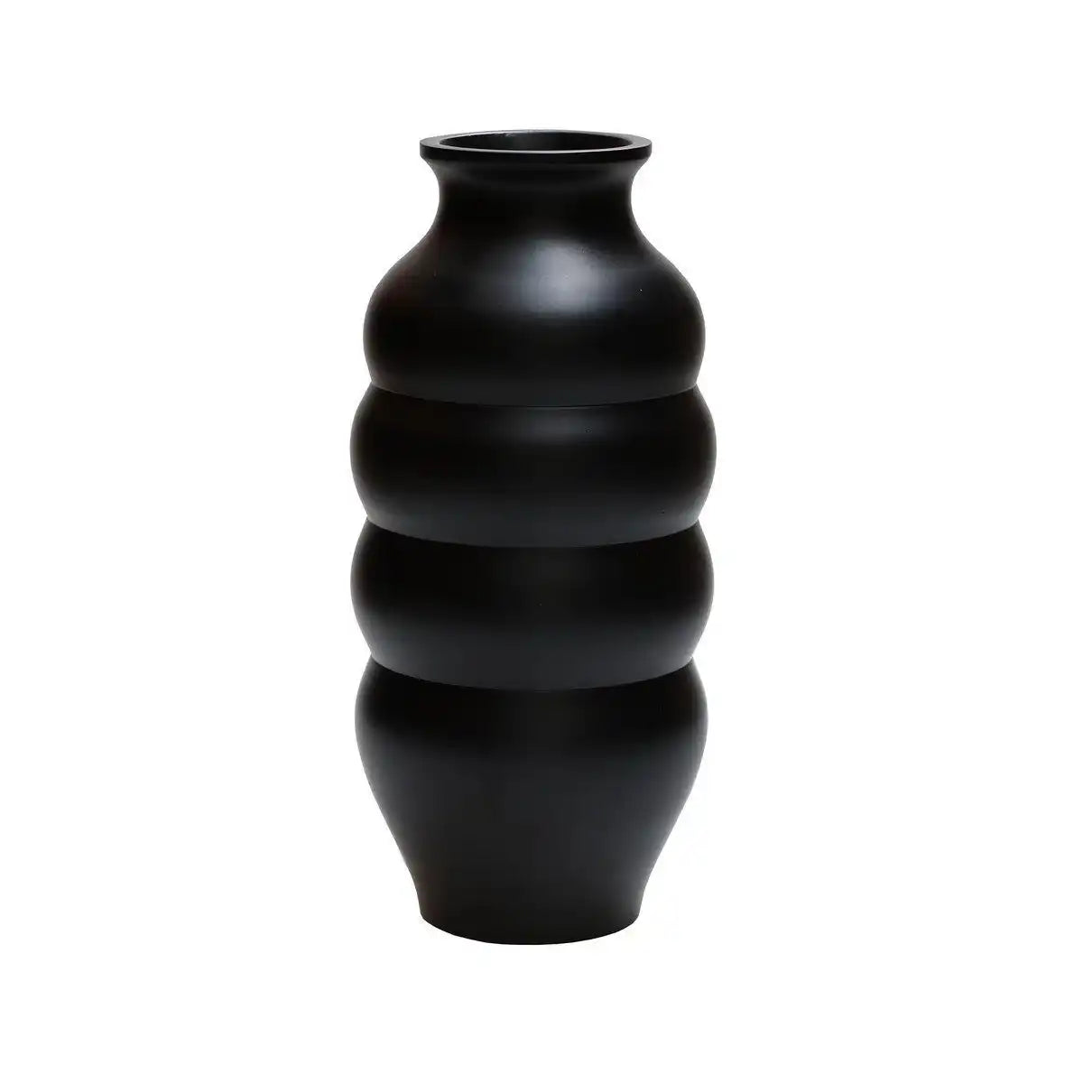Designer Stahl Blumenvase Carmen Schwarz Vase Handarbeit - HomeDesign Knaus