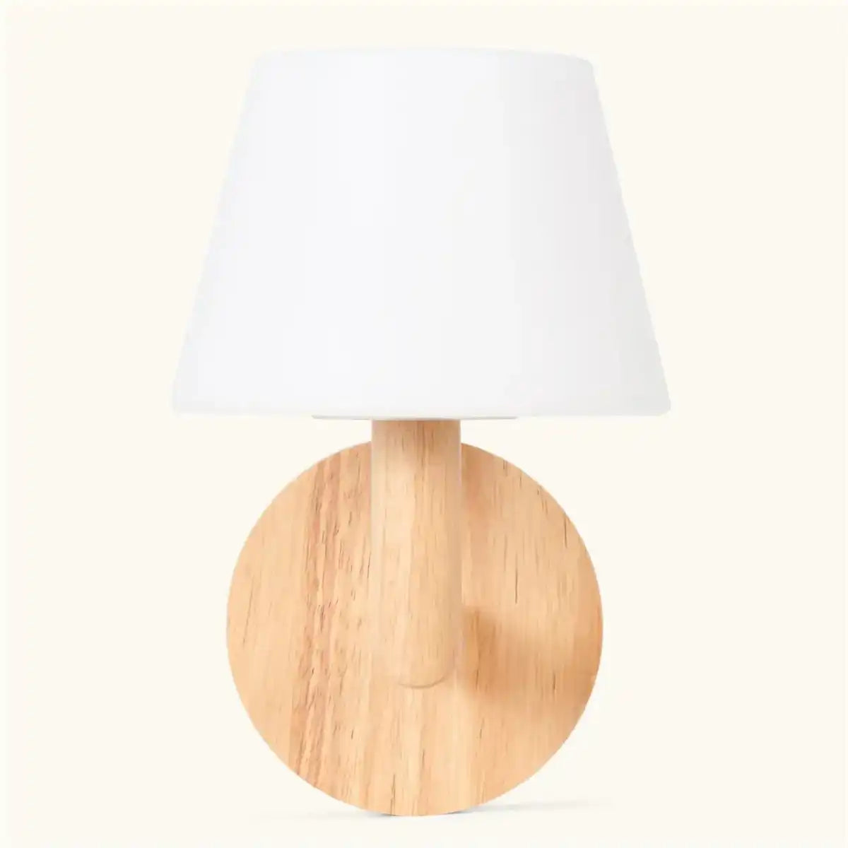 Ted Hellbraun Holz wiederaufladbare Wandlampe | Schnurlos und dimmbare Beleuchtung