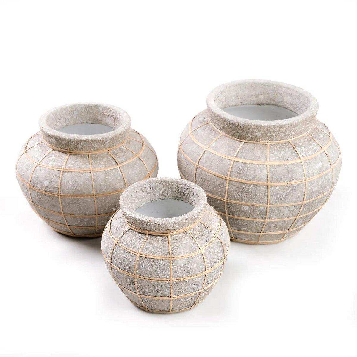 Die Bauchvase - Beton Natur - L - HomeDesign Knaus