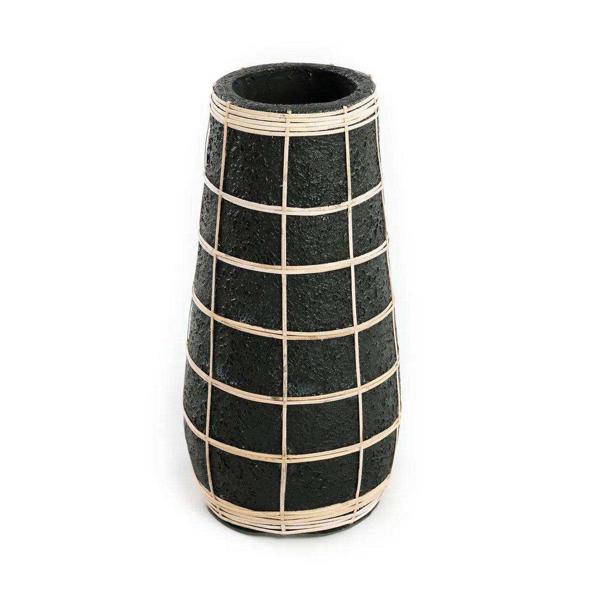 Die Cutie Vase - Schwarz Natur - L - HomeDesign Knaus