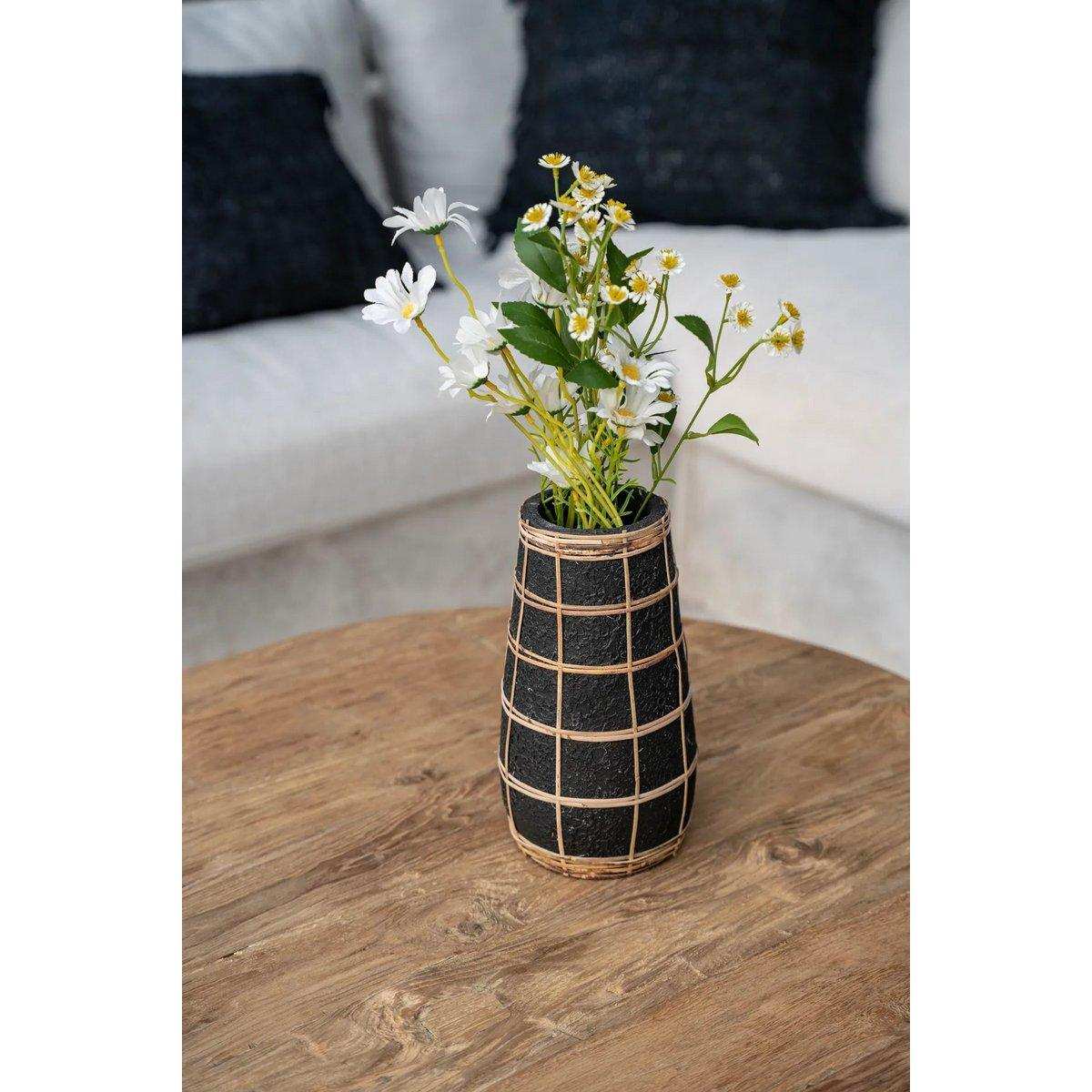 Die Cutie Vase - Schwarz Natur - L - HomeDesign Knaus