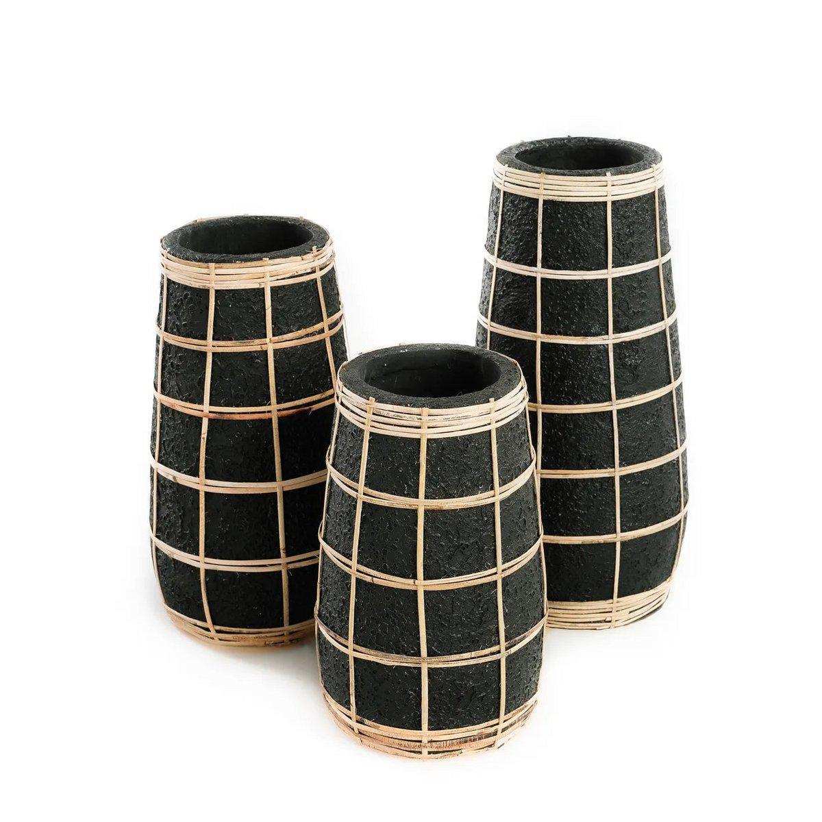 Die Cutie Vase - Schwarz Natur - M - HomeDesign Knaus