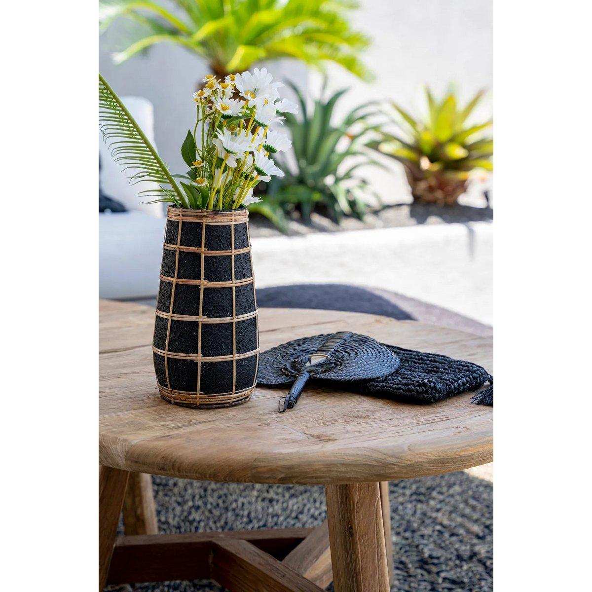 Die Cutie Vase - Schwarz Natur - M - HomeDesign Knaus