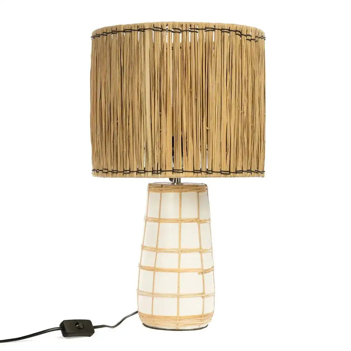 Die Molokai Tischlampe – Weiß Natur - HomeDesign Knaus