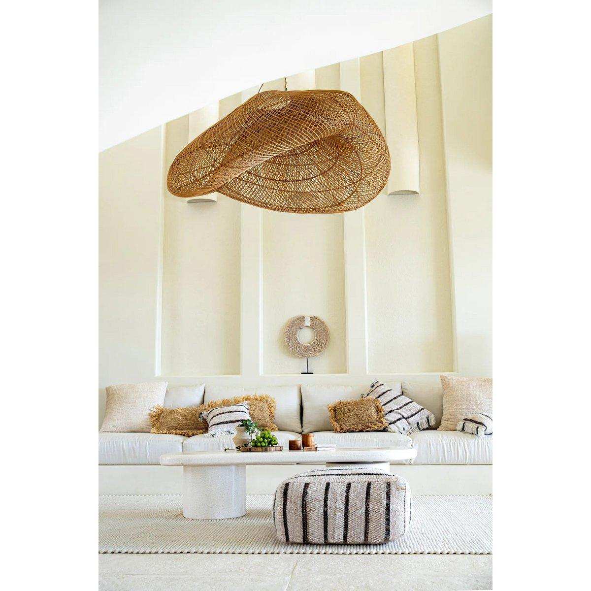 Die Papua Shell Disc auf Ständer - Weiß - M. - HomeDesign Knaus