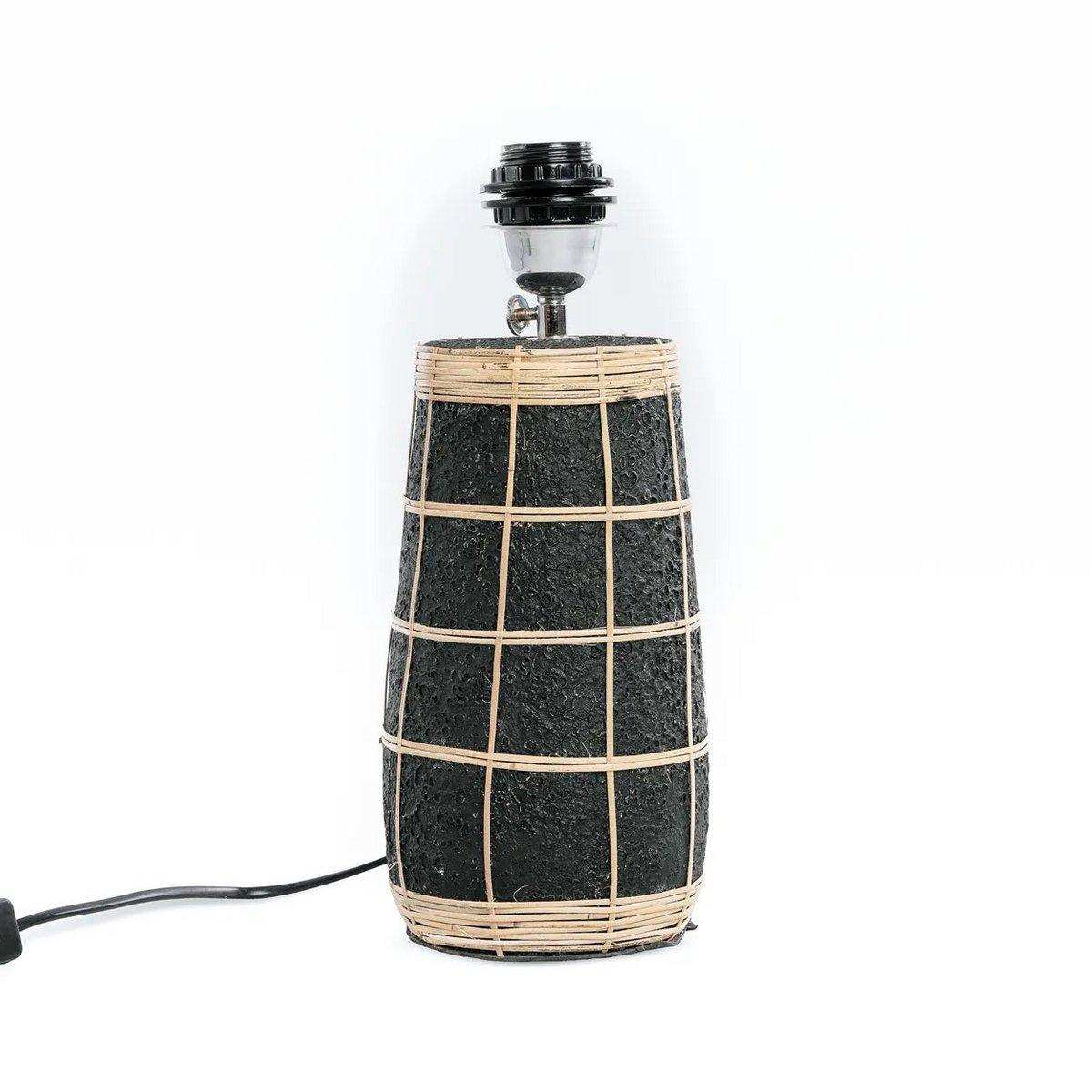 Die Skiathos Tischlampe – Naturschwarz - HomeDesign Knaus