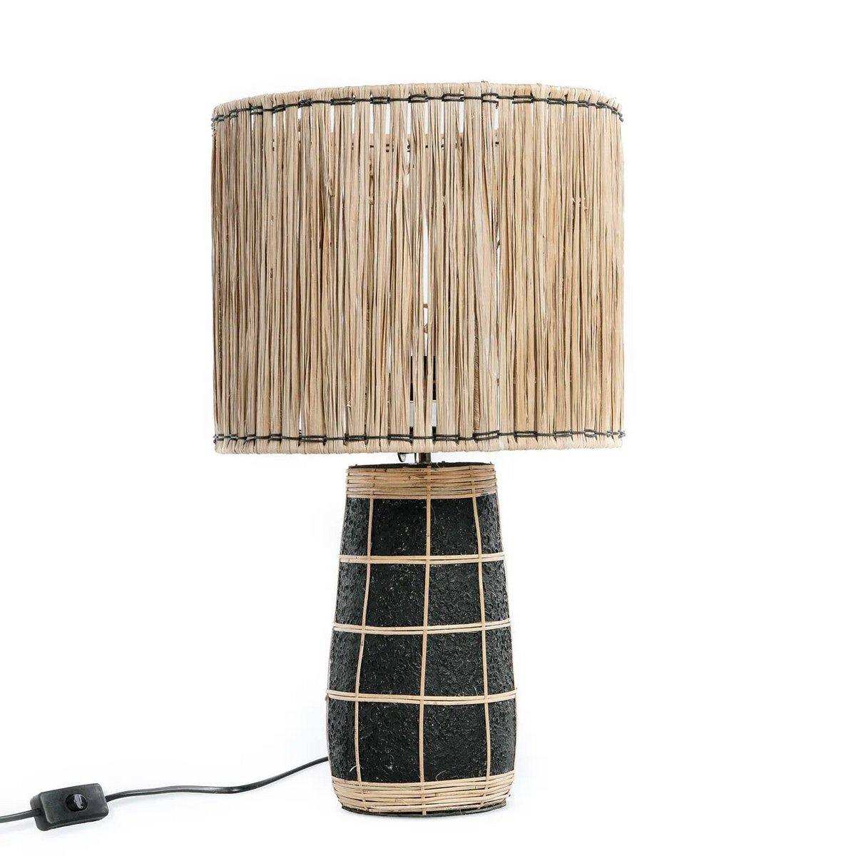 Die Skiathos Tischlampe – Naturschwarz - HomeDesign Knaus