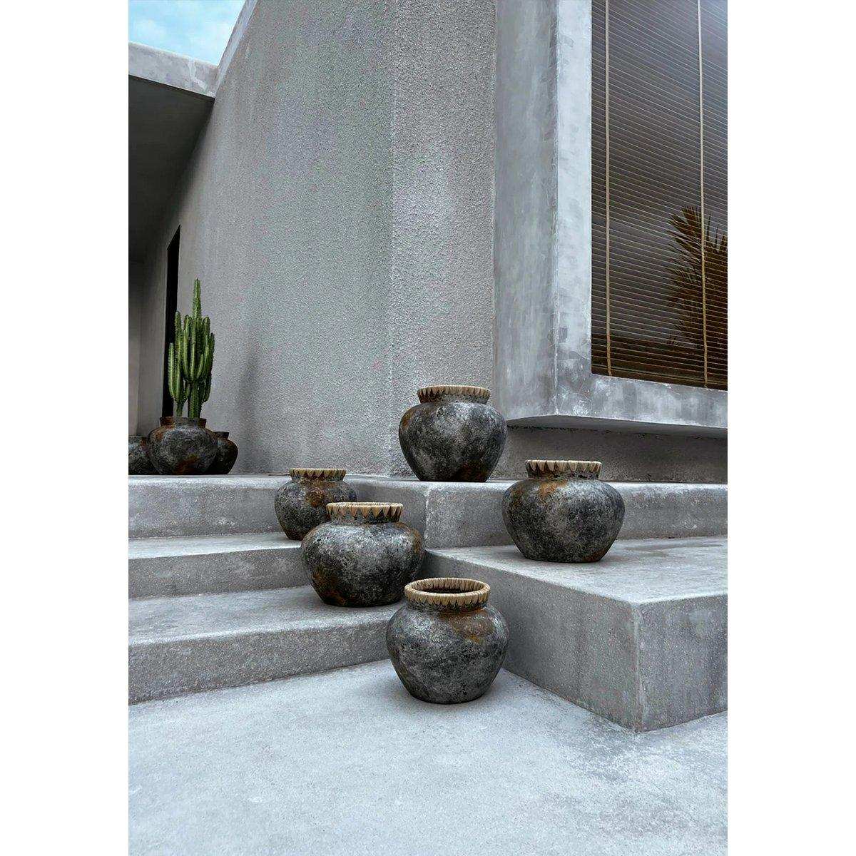 Die Styly Vase - Antikgrau - S - HomeDesign Knaus