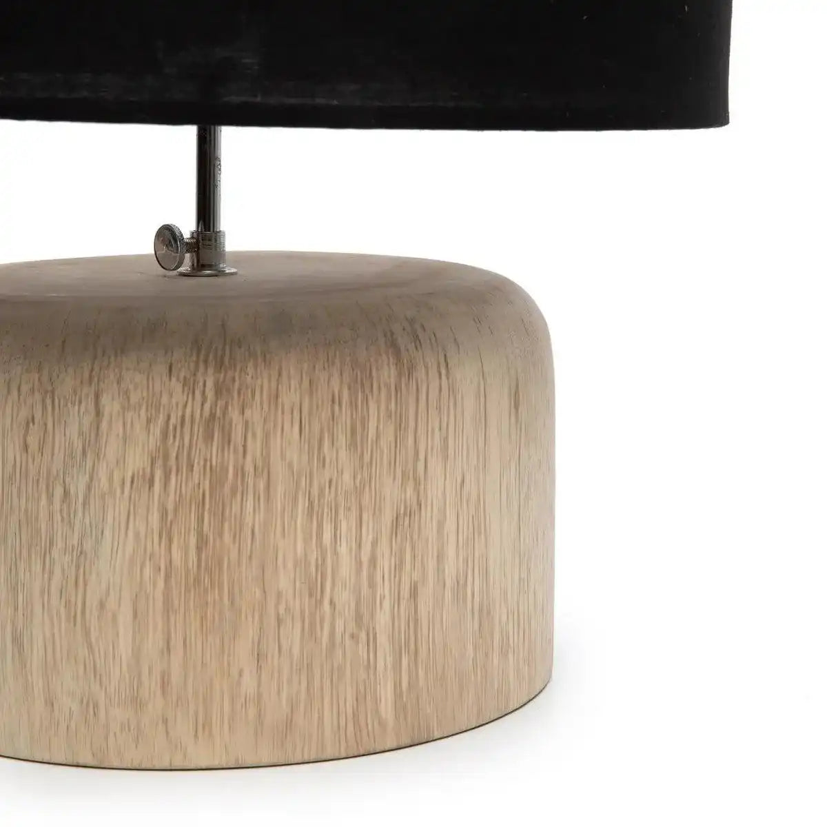 Die Teakholz-Tischlampe - Naturschwarz - HomeDesign Knaus