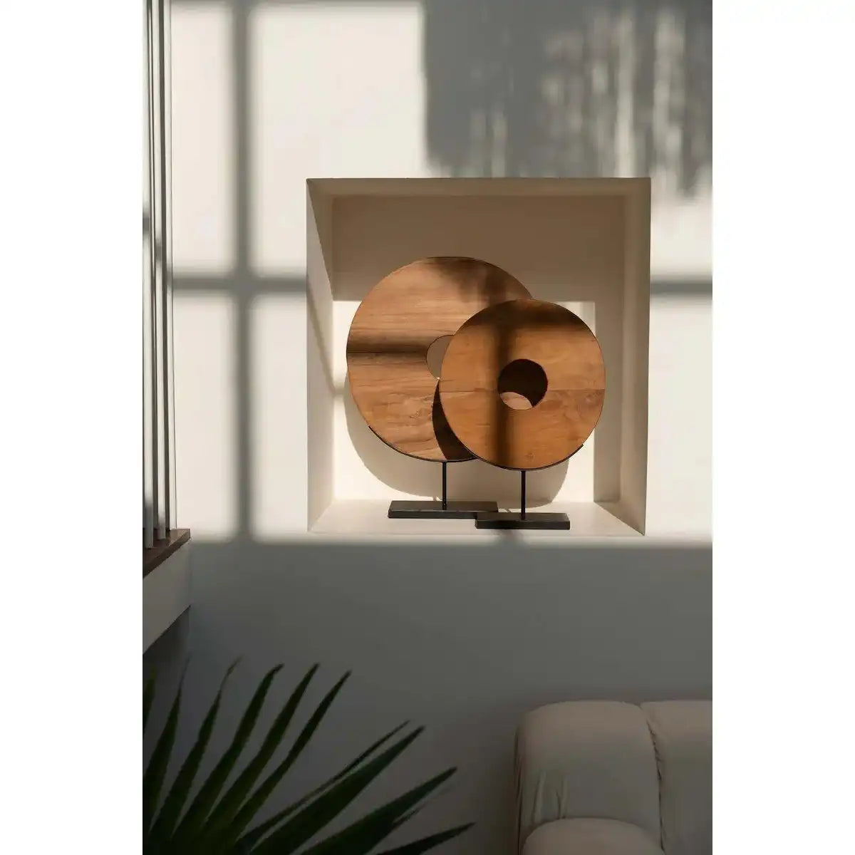 Die Teakholzscheibe auf Ständer - L - HomeDesign Knaus