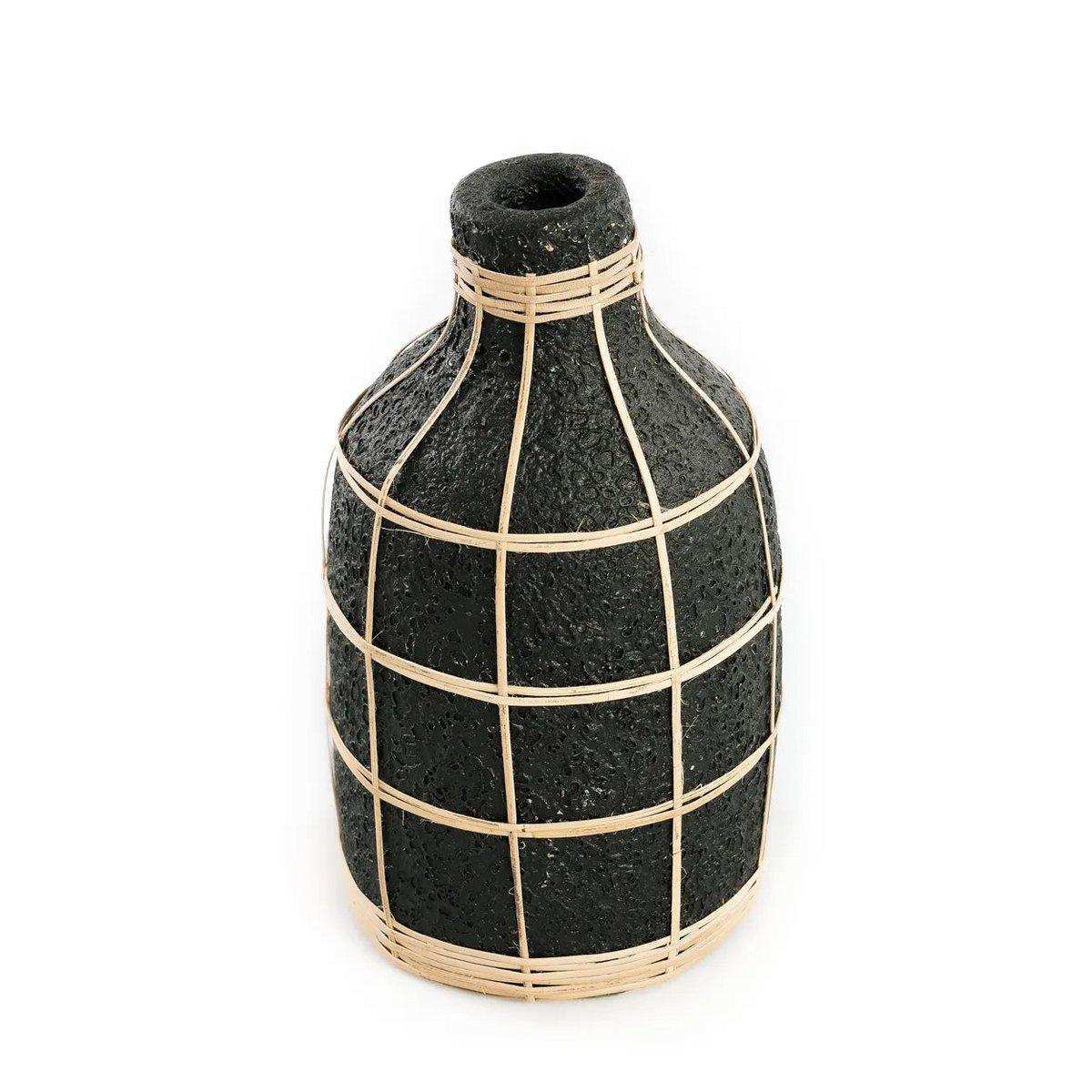 Die Whoopy Vase - Schwarz Natur - L - HomeDesign Knaus
