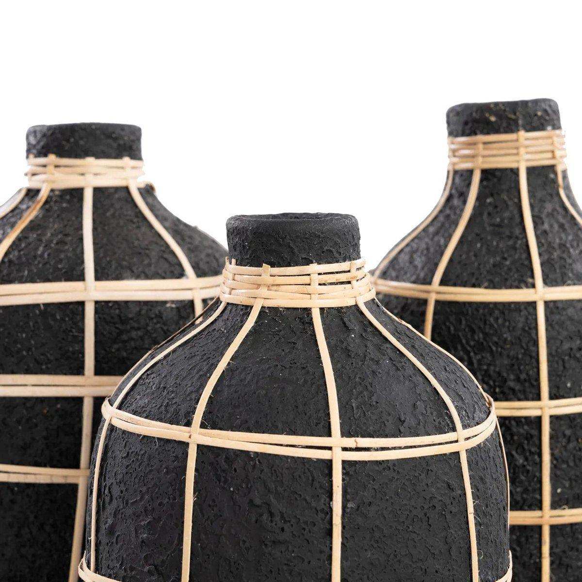 Die Whoopy Vase - Schwarz Natur - L - HomeDesign Knaus
