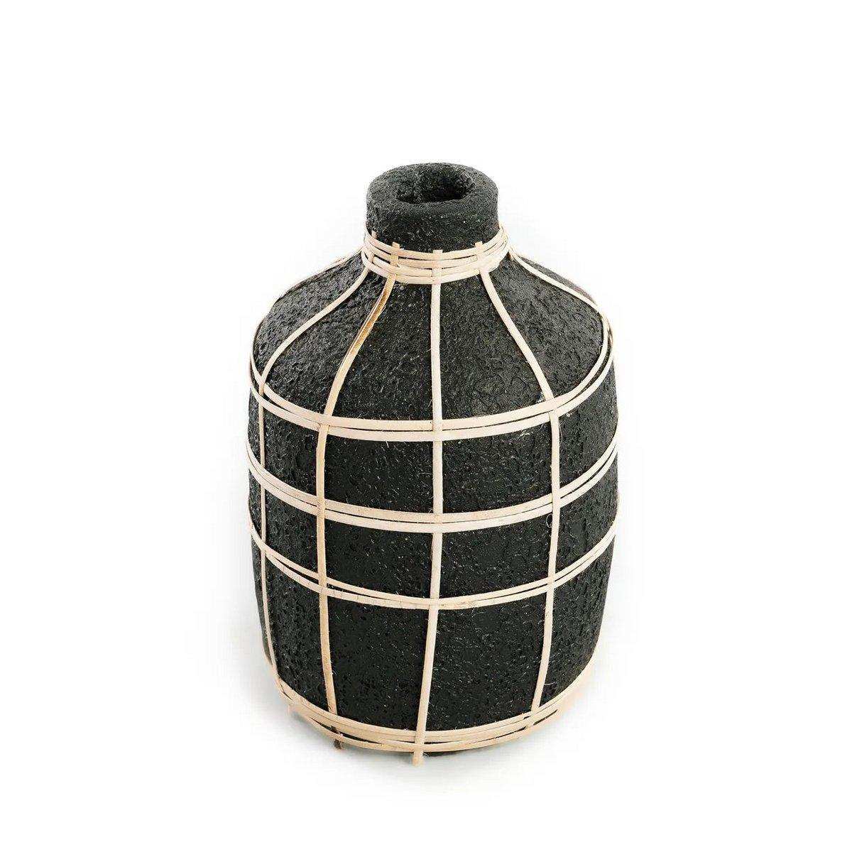 Die Whoopy Vase - Schwarz Natur - M - HomeDesign Knaus