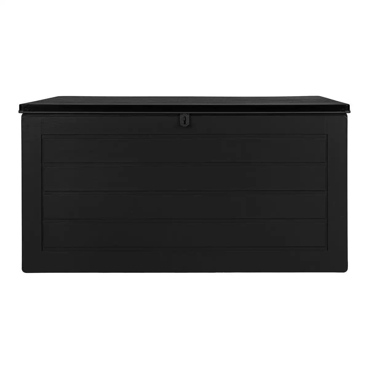Dubrovnik Cushion Box - Kissenbox, Kunststoff, schwarz, 146,5x61x64,5 cm, 490 L - HomeDesign Knaus