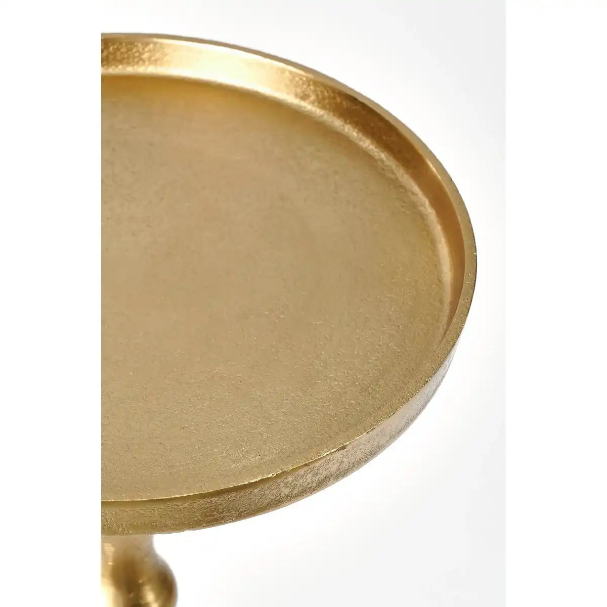 Duco Side Table - H54 x Ø25 cm - FSC 100% - Recycling -Aluminium - Gold - HomeDesign Knaus