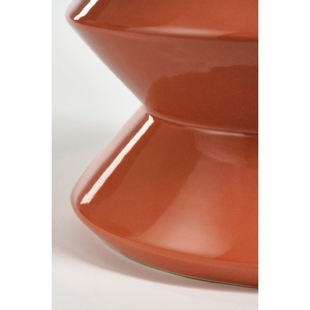 Beistelltisch – H28 x Ø31 cm – Keramik – Orange