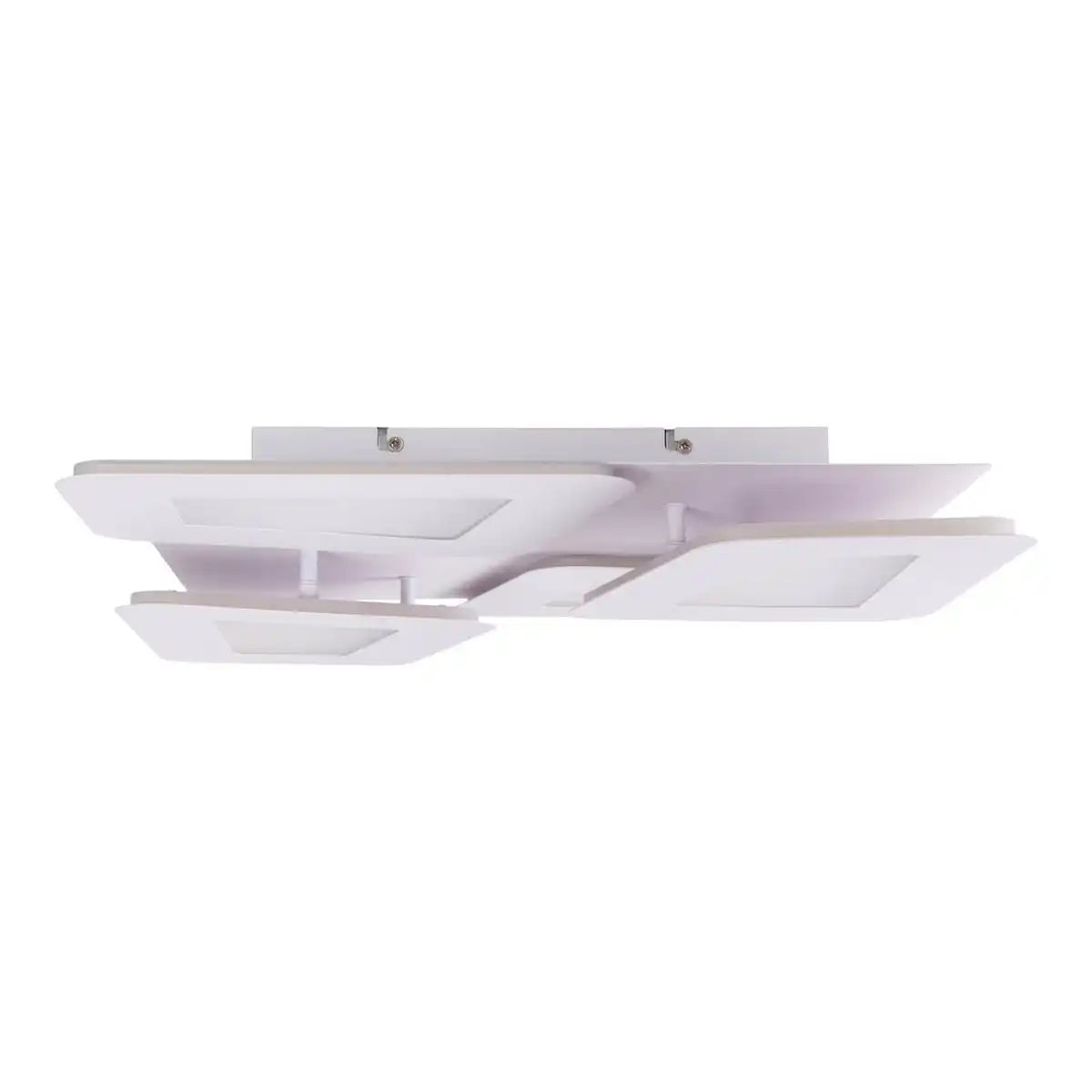 LED Deckenleuchte "SIMEN" 48 x 48 cm, Metall und Kunststoff, weiß, integrierte LEDs, warmweiß