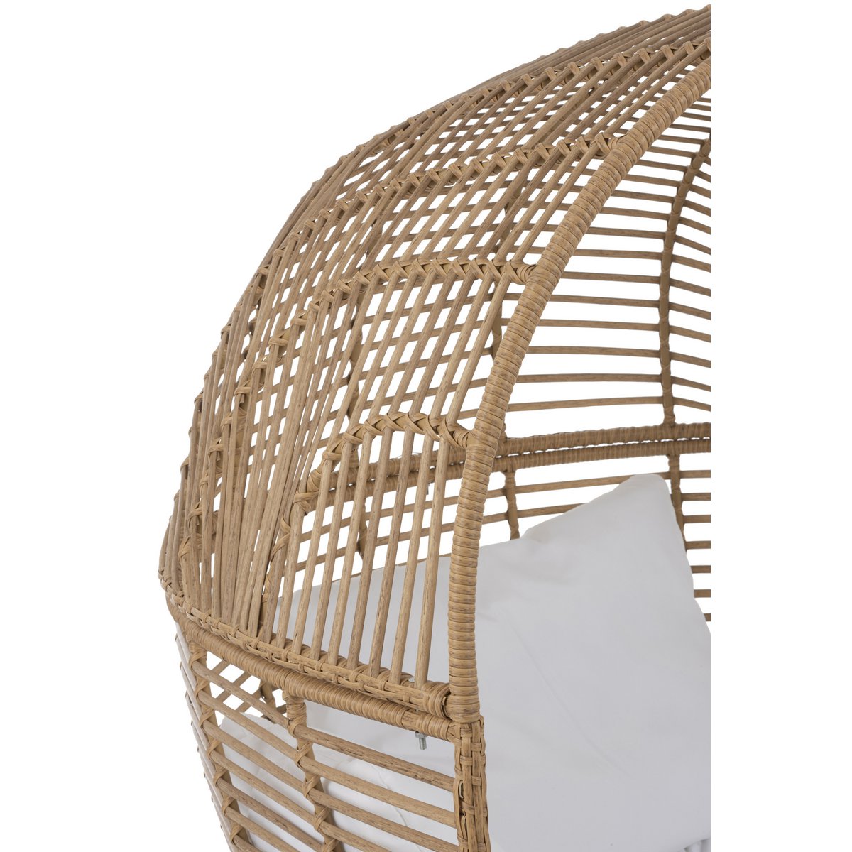 J-Line Loungesessel Oval – Stahl – Natur