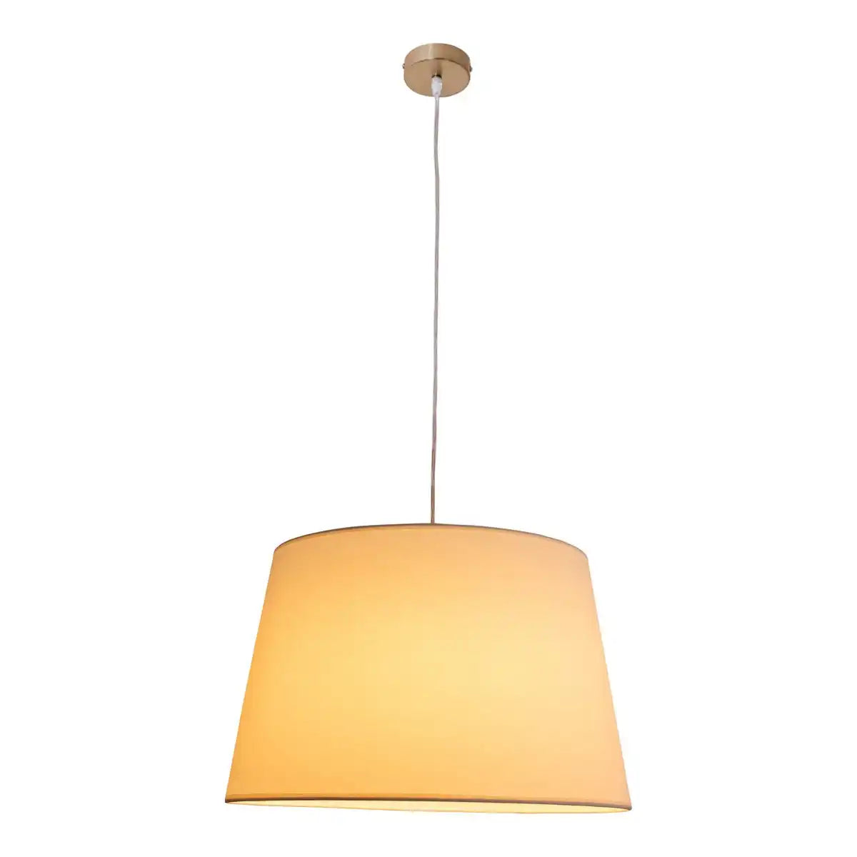 Pendelleuchte "BOLOGNA" beige/messing