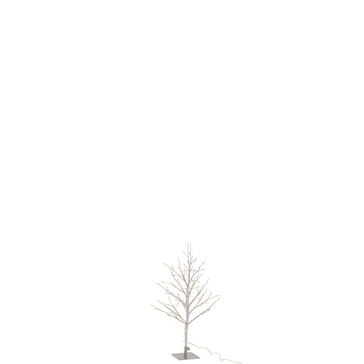 J-Line Bare Tree+Led Metall Silber Klein