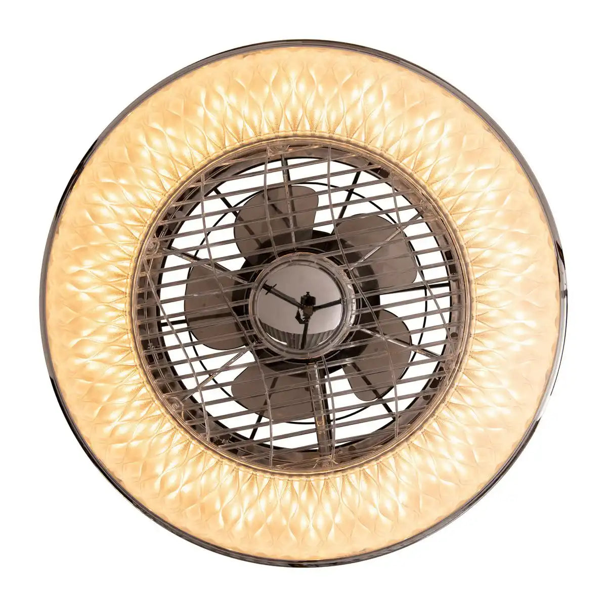 LED Deckenleuchte "VIENTO" mit Ventilator, aus Metall und Kunststoff, mit integrierten LEDs, Beleuchtung für Wohnräume oder Büro
