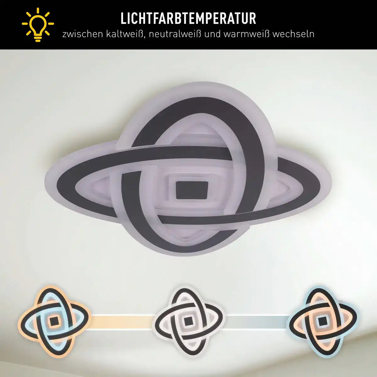 LED Deckenleuchte "MILLA" L: 48cm